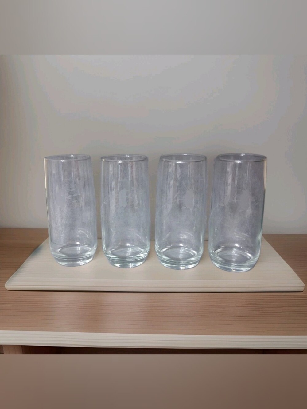 VTG Princess House Heritage Crystal Coolers #462 Set of 4 Tea/Water Glasses